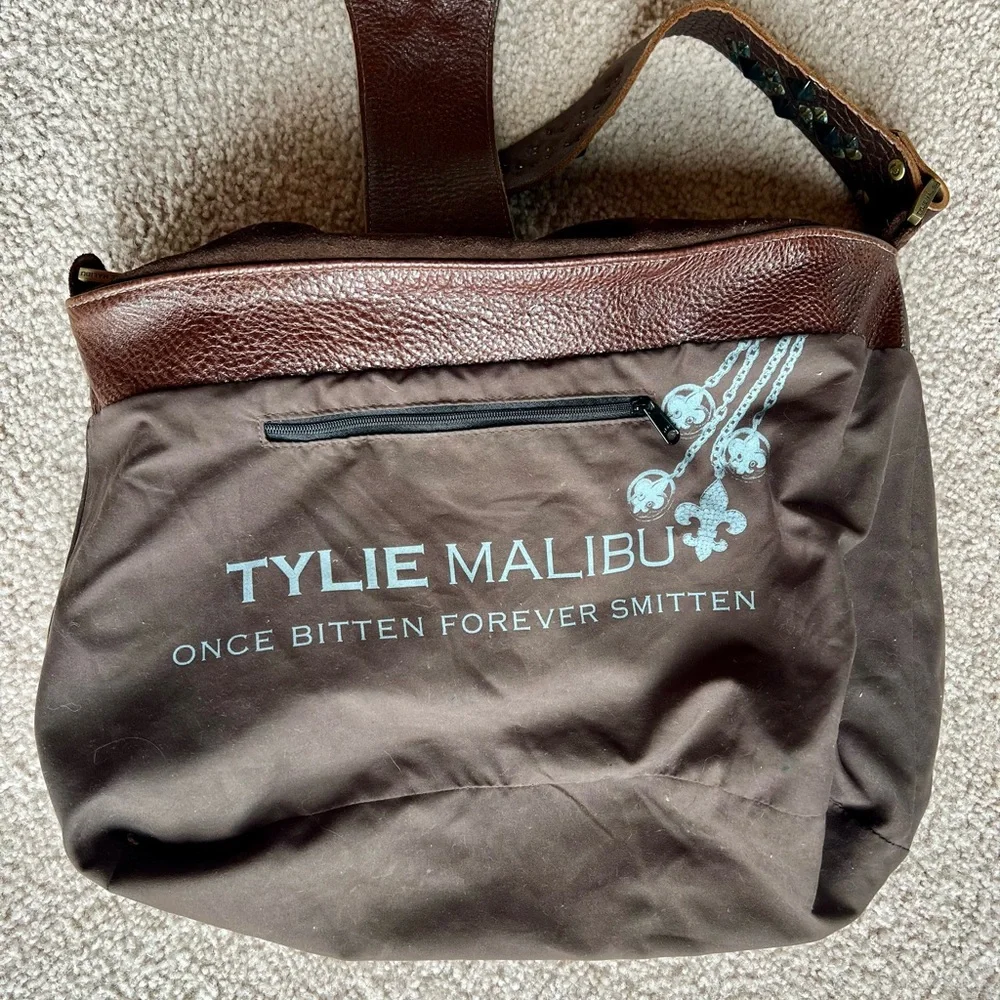 Vintage Y2K Genuine Suede Studded Hobo Bag - Picture 10 of 14